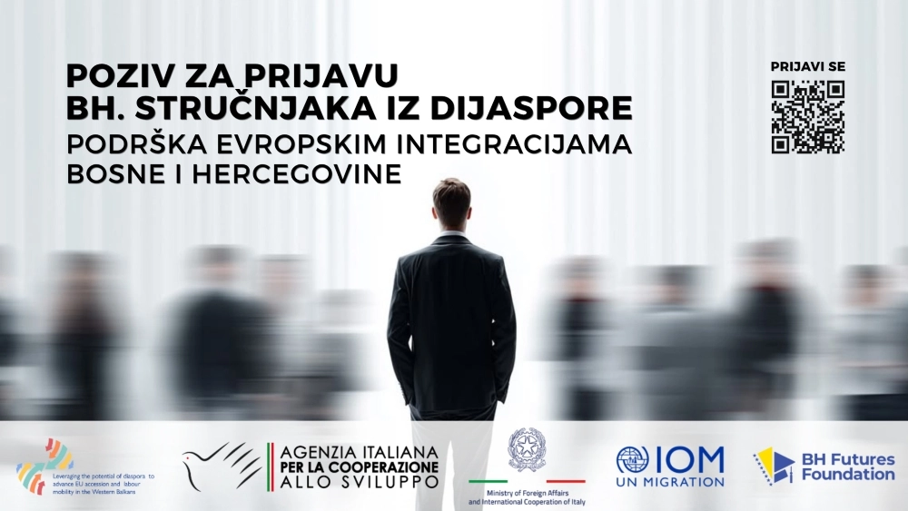 Javni poziv za prijavu bh. stručnjaka iz dijaspore za podršku evropskim integracijama i dostavljanju komentara